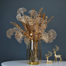 Load image into Gallery viewer, Golden Artificial Maple Leaf Plants
