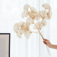 Load image into Gallery viewer, Golden Artificial Maple Leaf Plants
