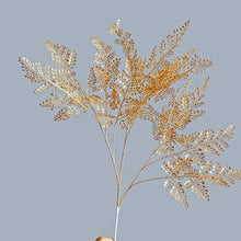 Load image into Gallery viewer, Golden Artificial Maple Leaf Plants
