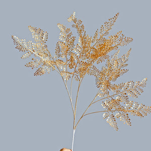 Golden Artificial Maple Leaf Plants