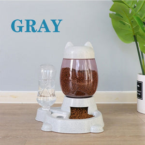 Pet Automatic Feeder With Water Dispenser